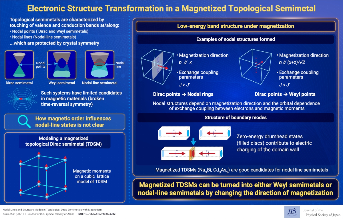 Electronic Structure Transformation in a Magnetized Topological Semimetal