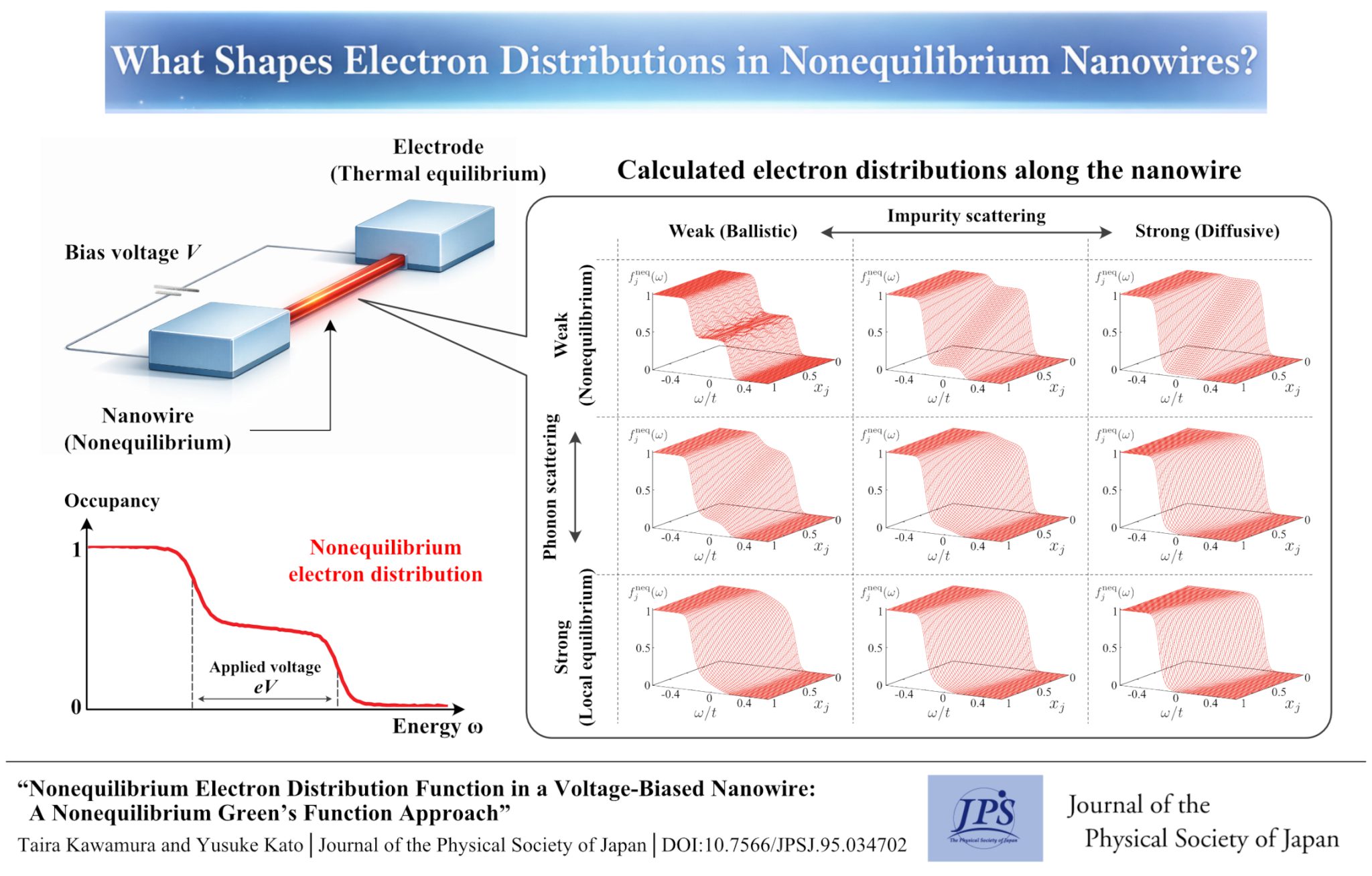 What Shapes Electron Distributions in Nonequilibrium Nanowires? - JPS ...