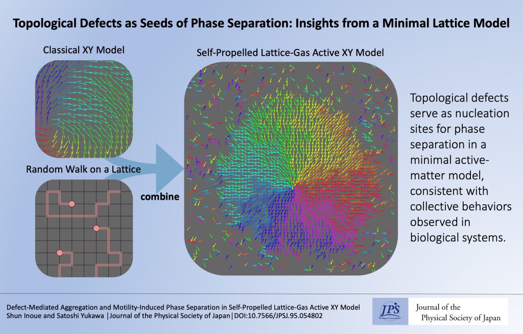 Topological Defects as Seeds of Phase Separation: Insights from a Minimal Lattice Model